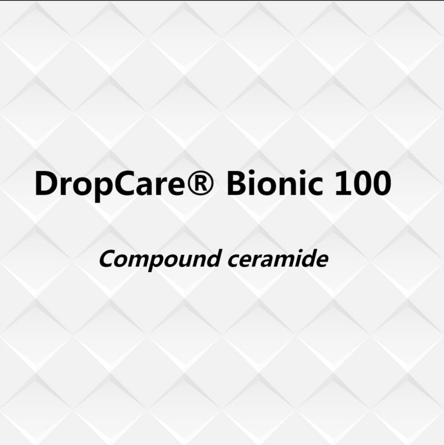 Bionic 100 Water soluble ceramide Multiple ceramides Repair skin barrier Microemulsion DropBio