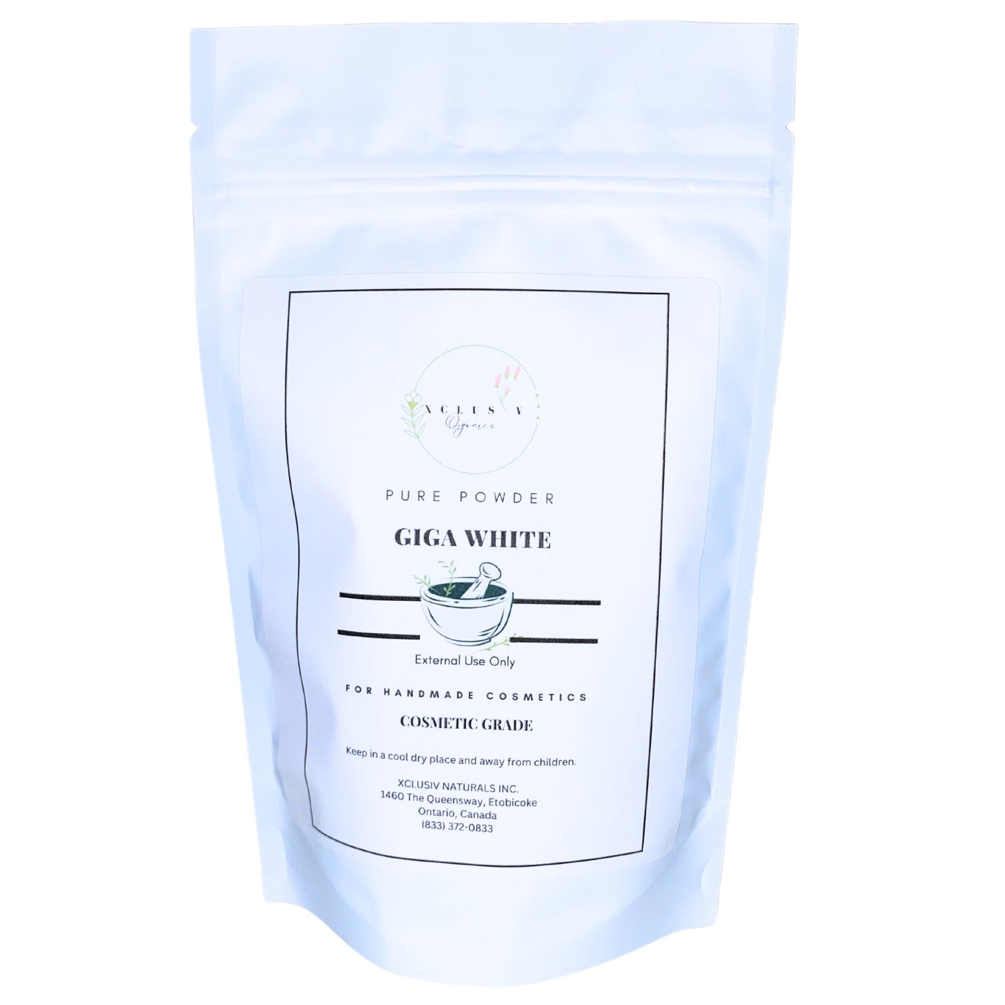 Xclusiv Organics Pure Giga White Powder For D.I.Y Skincare Xclusiv Organics
