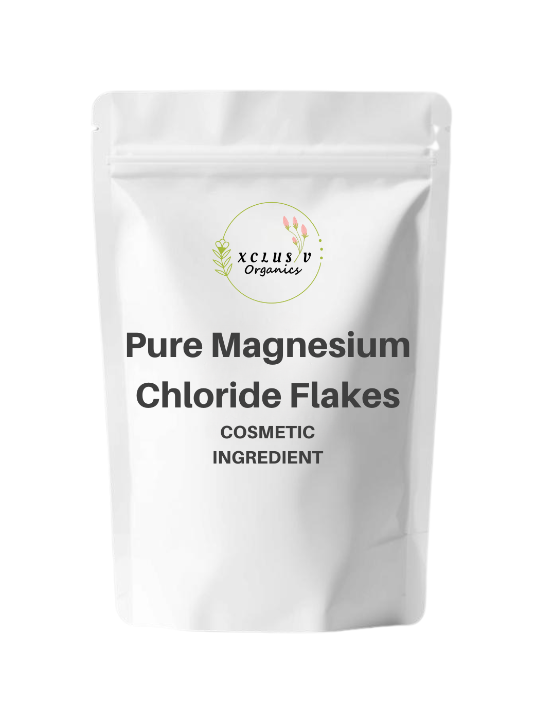 Pure Magnesium Chloride Flakes 1Kg 2.2Lbs Xclusiv Organics