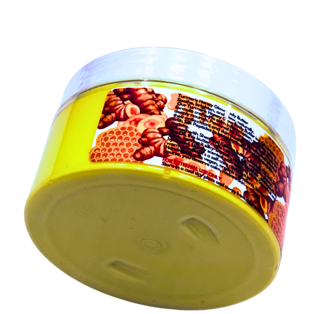 Of Course I Am Turmeric Honey Glow Body Butter (Anhydrous) – Brighten, Nourish & Even Skin Tone – 8 oz