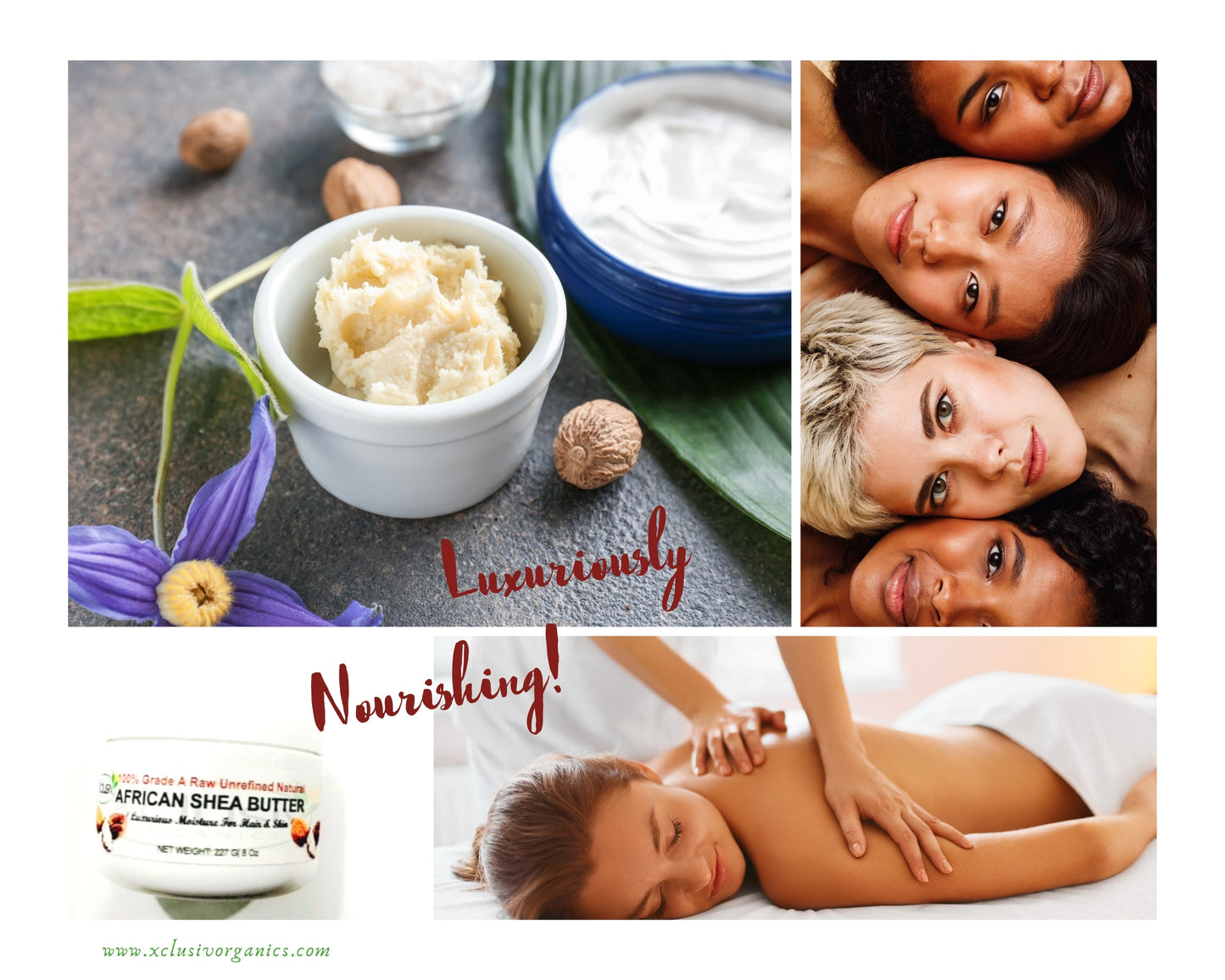 Shea Butter - Raw Unrefined Organically Cultivated BULK Xclusiv Organics