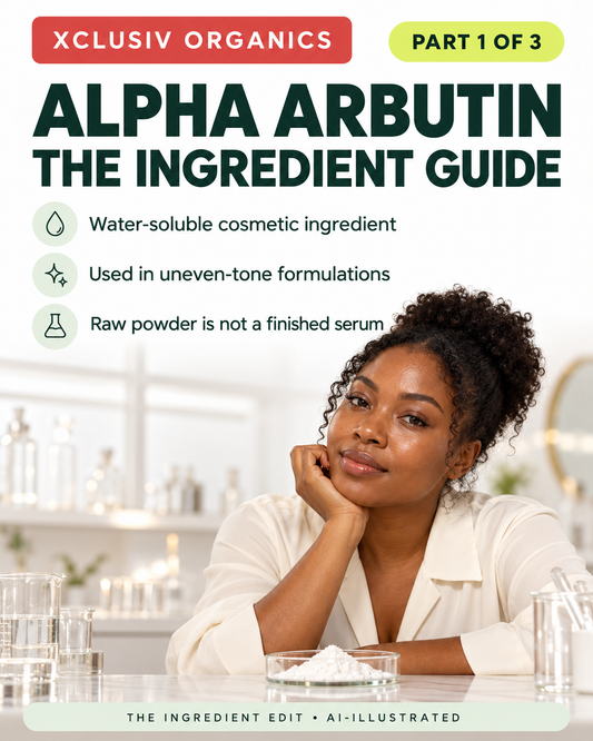 XCLUSIV ORGANICS alpha arbutin series: basics