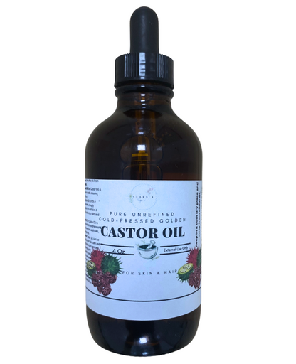 Castor Oil USDA Organic Cold Pressed Unrefined - For Hair & Skin