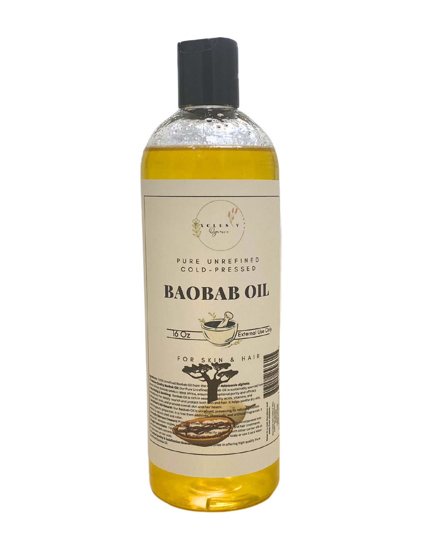 Baobab Oil in a 16oz Bottle