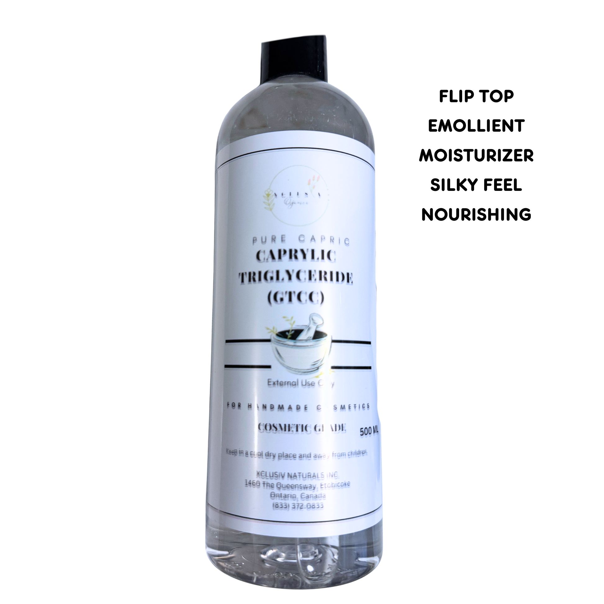 Caprilyc/Capric Triglyceride TGCC Cosmetic Emollient Plant-Derived 500ml Xclusiv Organics