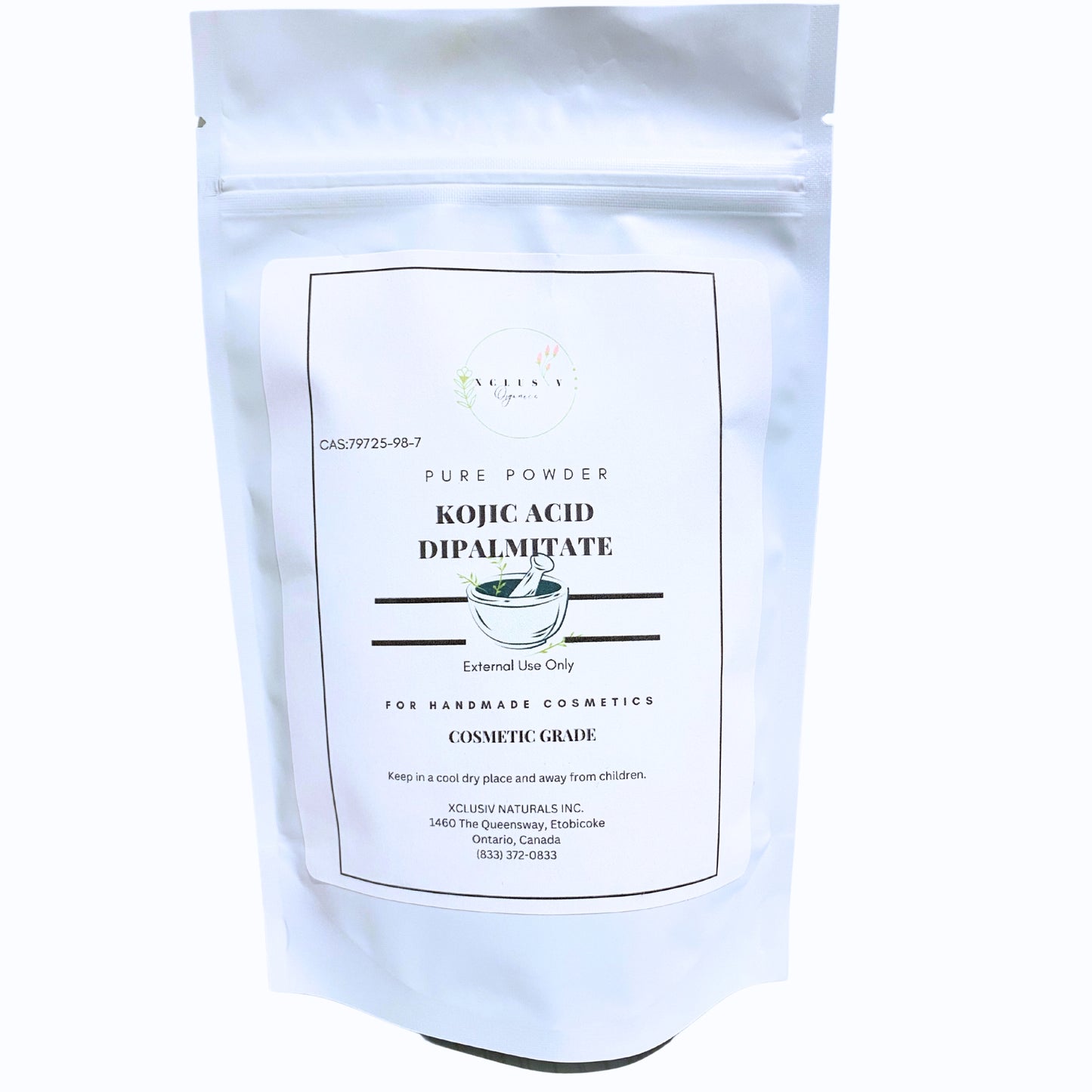 Xclusiv Organics Pure Kojic Acid Dipalmitate Powder – For Brighter & Blemish-Free Skin