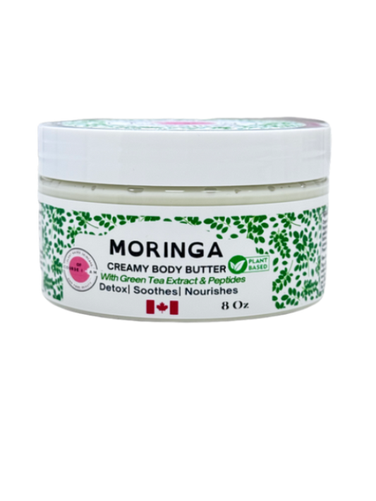 Of Course I Am Moringa Healing Body Butter | Soothe, Repair & Strengthen Sensitive Skin – 8 oz