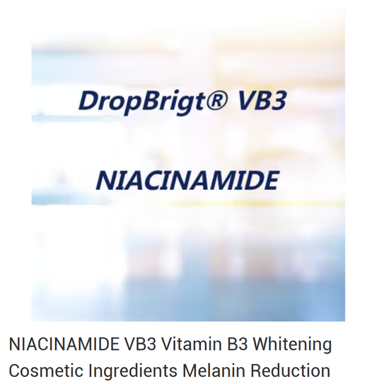 DropBrigt®VB3 NIACINAMIDE Vitamin B3 Whitening Cosmetic Ingredients Xclusiv Organics wholesale supplier canada