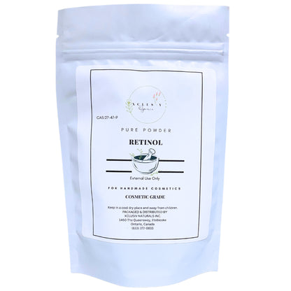 Xclusiv Organics Pure Retinol Powder Vitamin A Acetate Natural Anti wrinkle and Anti-aging