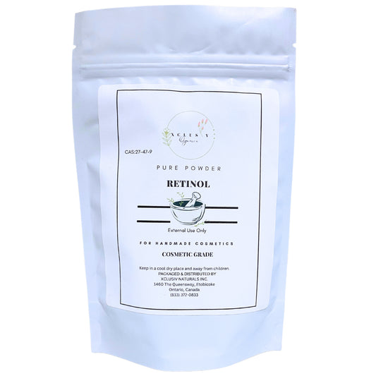 Xclusiv Organics Pure Retinol Powder Vitamin A Acetate Natural Anti wrinkle and Anti-aging
