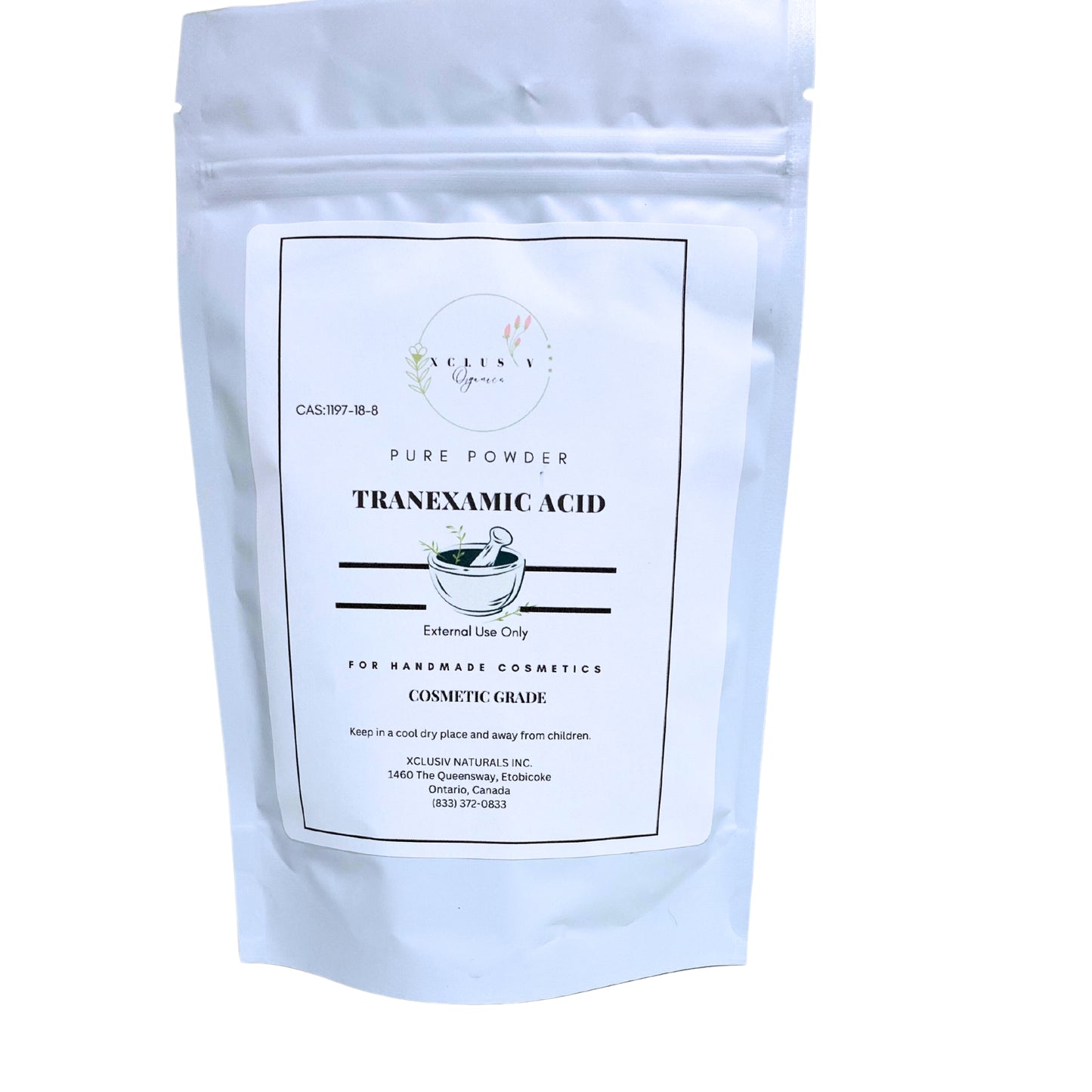 Xclusiv Organics Pure Tranexamic Acid Powder For Hyperpigmentation| Spot Remover