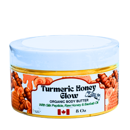 Of Course I Am Turmeric Honey Glow Body Butter (Anhydrous) – Brighten, Nourish & Even Skin Tone – 8 oz