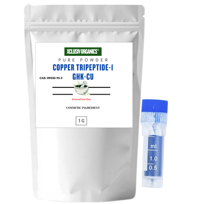 Premium Purity GHK-Cu Copper Tri-Peptide Powder Anti-Aging For Hair & Skin Xclusiv Organics
