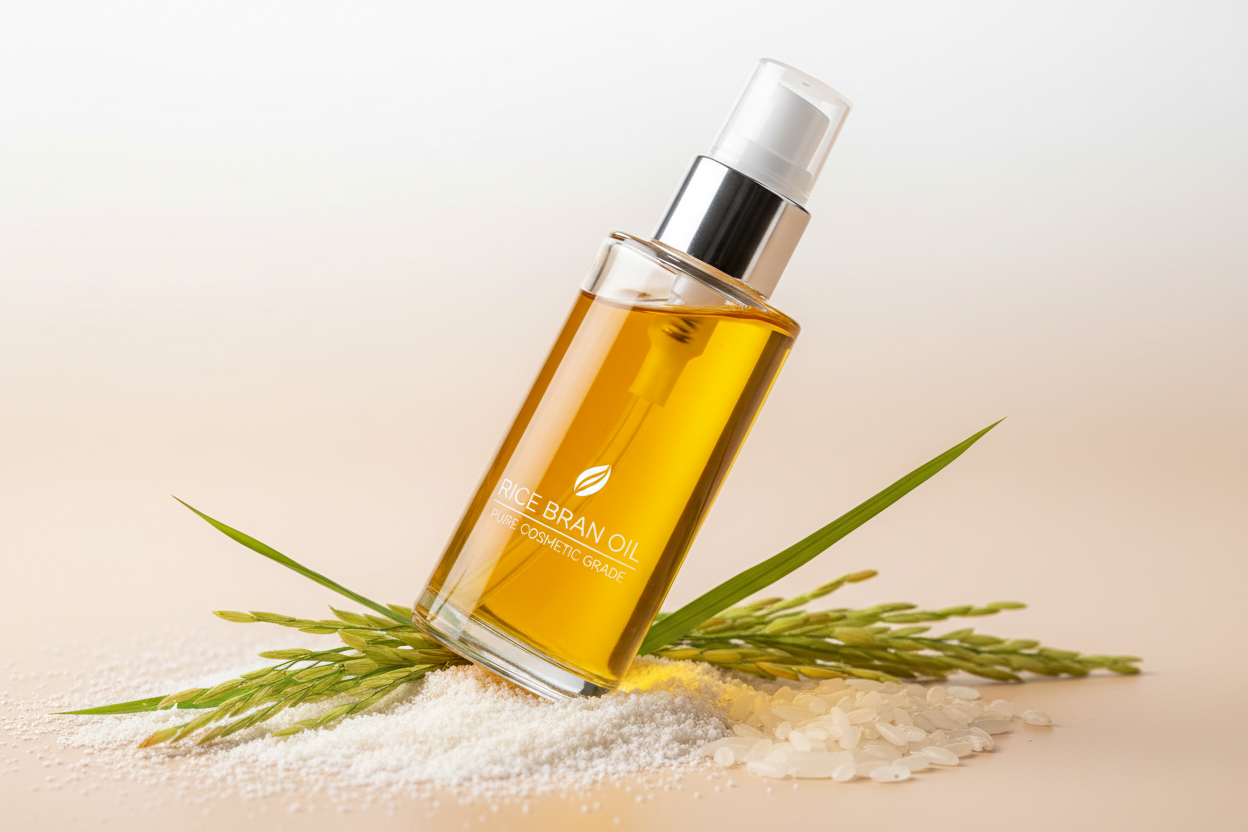 Organic Rice Bran Oil Pure Unrefined Cosmetic Ingredient Carrier Oil - 25Kg Xclusiv Organics