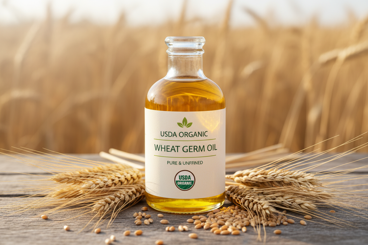 Organic Wheat Germ Oil Pure Unrefined Cosmetic Ingredient Carrier Oil - 25Kg Xclusiv Organics