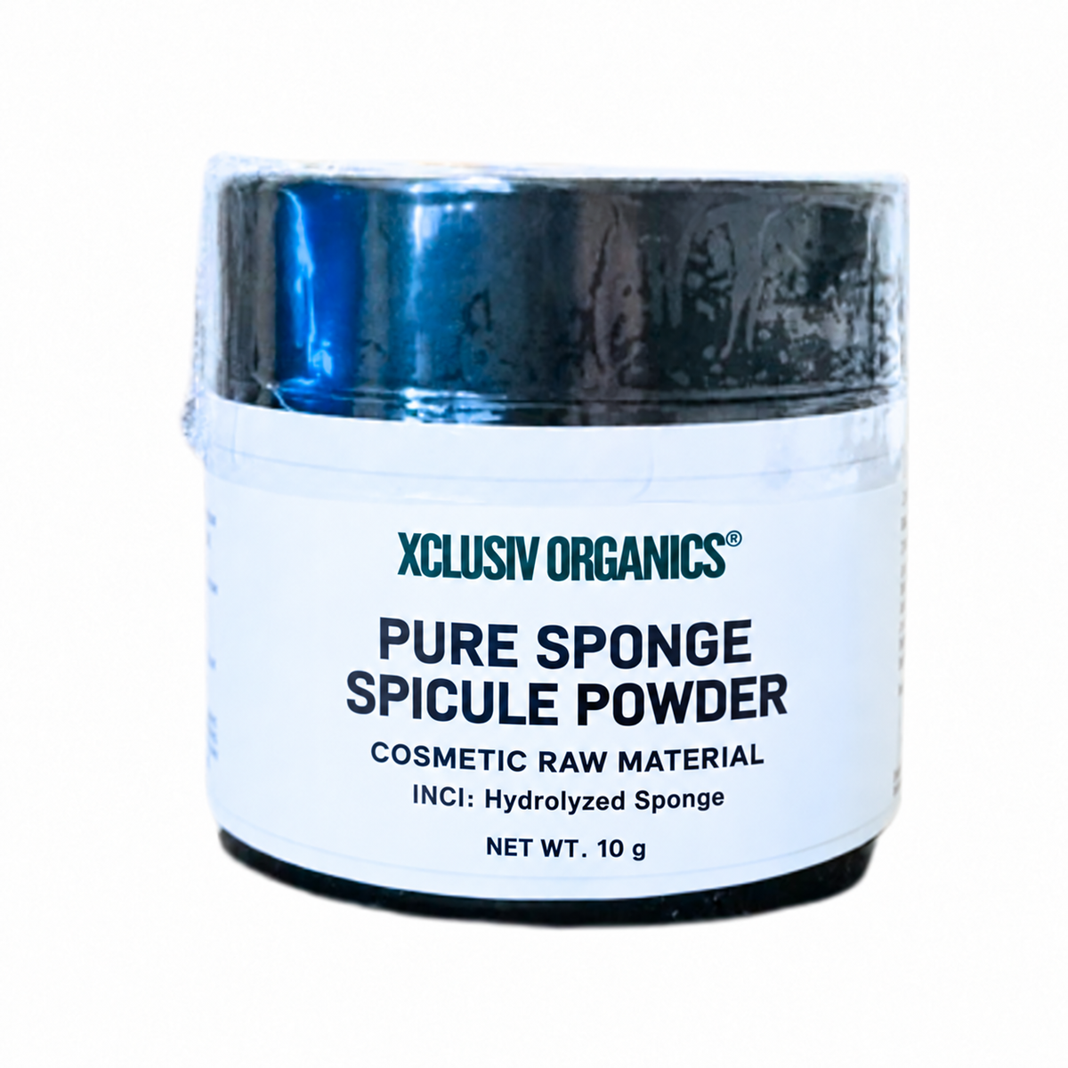 XCLUSIV ORGANICS Hydrolyzed Sponge, 10 g glass jar with INCI